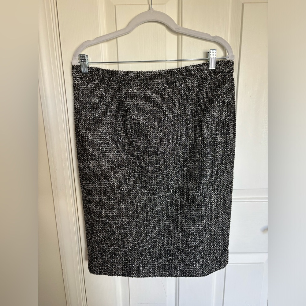 J.Crew black label No.2 Pencil skirt in sparkle constellation tweed Size 10 NWT